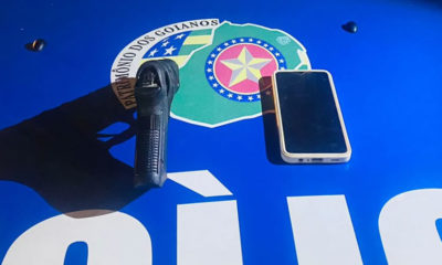 Homem é preso após roubar celular com falsa arma de fogo