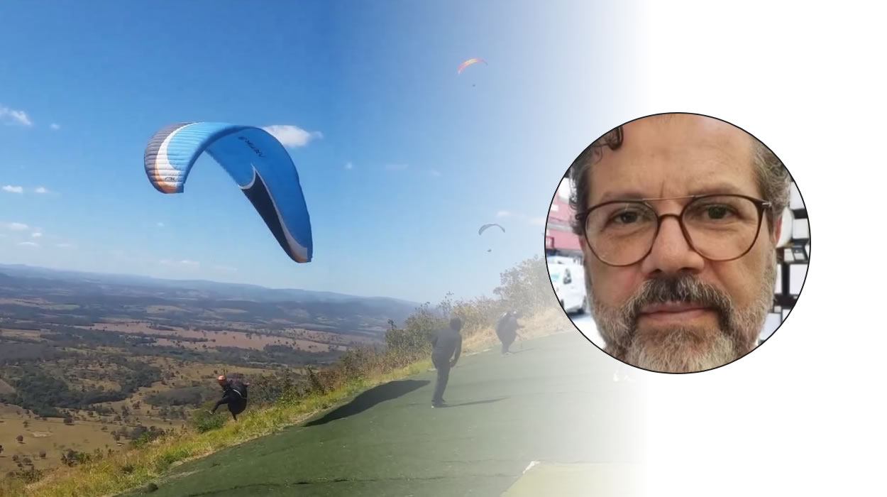 Piloto de parapente morre em acidente na Serra de Jaraguá