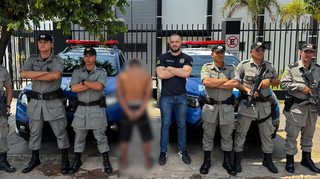 Suspeito de matar duas pessoas é preso pela Polícia Militar e Civil