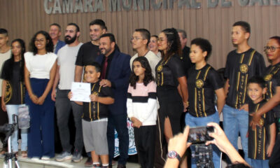 Atleta recebe reconhecimento da Câmara Municipal-