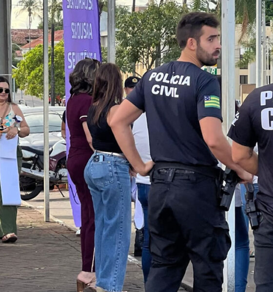 Ação de segurança desperta sobre a violência contra a mulher