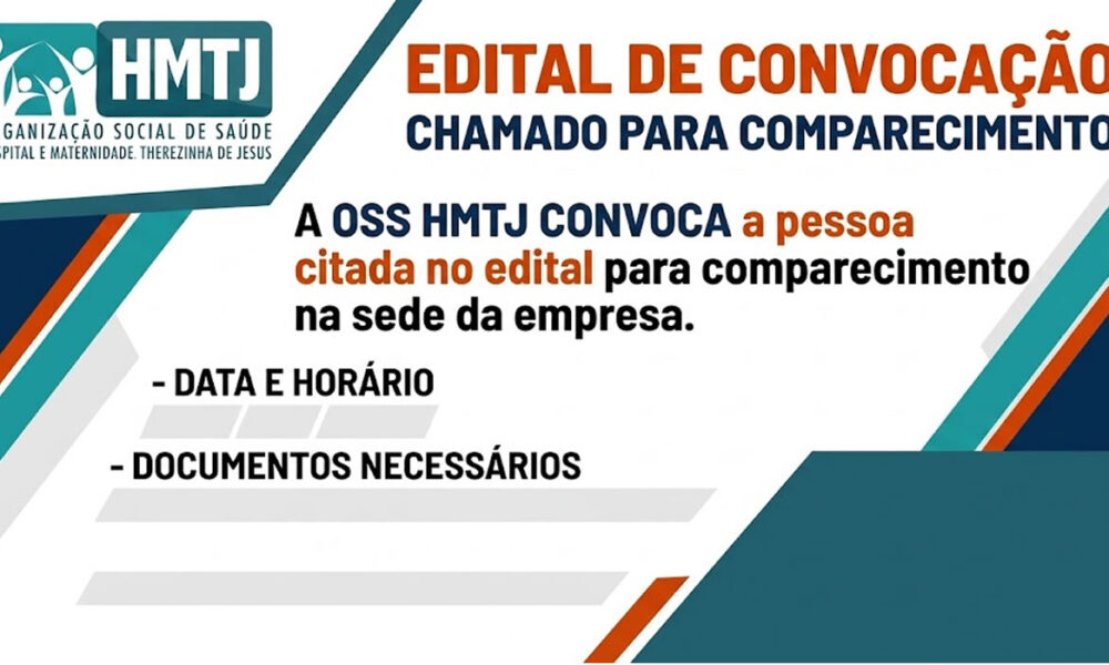 edital de convocação OS terezinha de Jesus