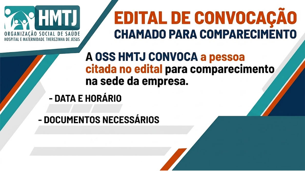 edital de convocação OS terezinha de Jesus